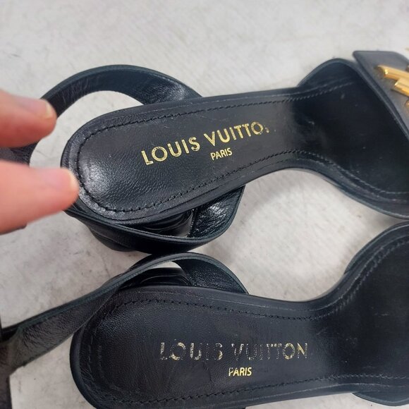 Louis Vuitton Black LV Shake Strappy Sandal - Picture 7 of 12
